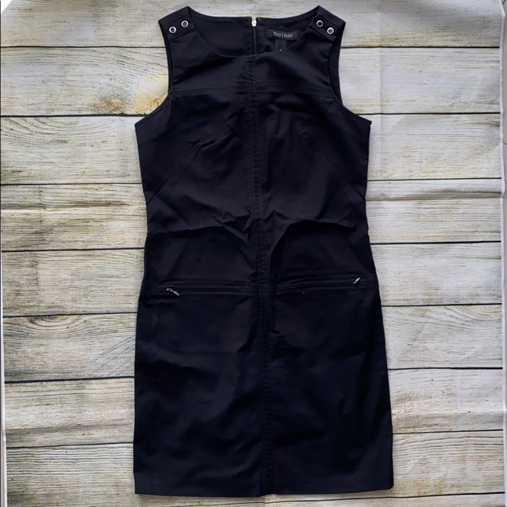 🖤WHBM🖤- ZIP POCKET BLACK SHIFT Women Dress